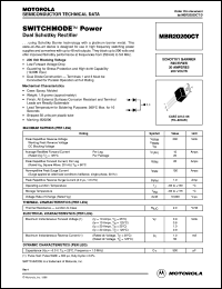 MBR20200CT datasheet: Dual schottky rectifier MBR20200CT