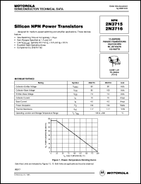 2N3716 datasheet: Silicon NPN power transistor 2N3716