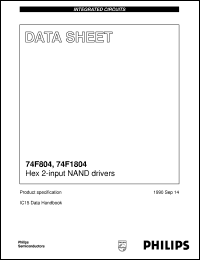 N74F1804D datasheet: Hex 2-input NAND drivers N74F1804D