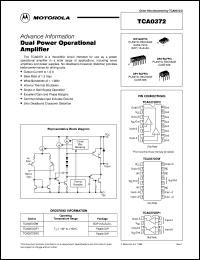 TCA0372DW datasheet: Dual power operational amplifier TCA0372DW