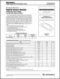 PHPM6B20E60D3 datasheet: Hybrid power module PHPM6B20E60D3