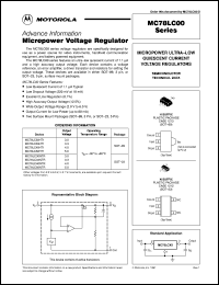 MC78LC50NTR datasheet: Micropower voltage regulator MC78LC50NTR