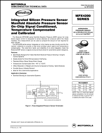 MPX4200AS datasheet: Integrated pressure  sensor MPX4200AS