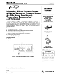 MPX4115A datasheet: Operating overview integrated pressure  sensor MPX4115A