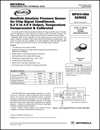 MPX4105A datasheet: Silicon pressure  sensor MPX4105A