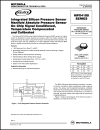 MPX4100ASX datasheet: Integrated pressure  sensor MPX4100ASX