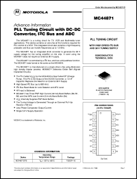 MC44871DTB datasheet: PLL tuning circuit MC44871DTB