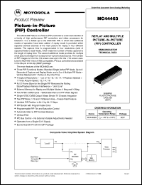 MC44463B datasheet: Picture-in-picture controller MC44463B