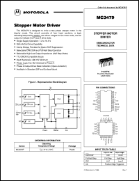 MC3479P datasheet: Stepper motor driver MC3479P