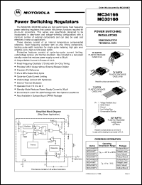 MC34166D2T datasheet: Power switching regulator MC34166D2T