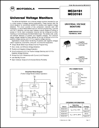 MC33161D datasheet: Universal voltage monitor MC33161D