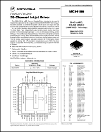 MC34156FN datasheet: 28-channel inkjet driver MC34156FN