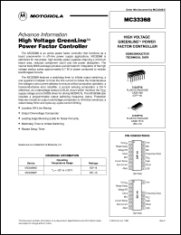 MC33368D datasheet: High voltage greenline power factor controller MC33368D