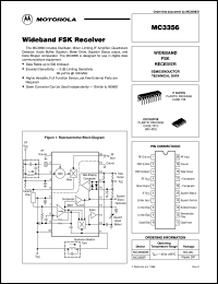 MC3356P datasheet: Wideband FSK receiver MC3356P