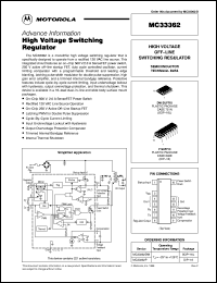 MC33362P datasheet: High voltage switching regulator MC33362P
