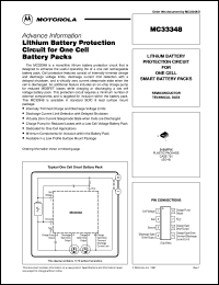 MC33348D-1 datasheet: Lithium battery protection circuit MC33348D-1