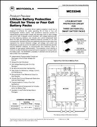 MC33346DTB datasheet: Lithium battery protection circuit MC33346DTB