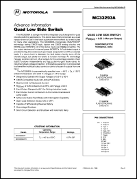 MC33293AT datasheet: Quad low side switch MC33293AT