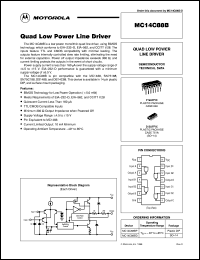 MC14C88BD datasheet: Quad low power line driver MC14C88BD