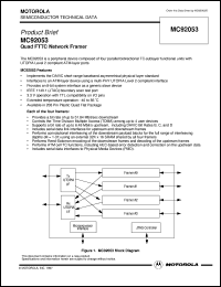 MC92053CN datasheet: Quad FTTC network framer MC92053CN