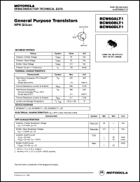 BCW60DLT1 datasheet: NPN silicon general purpose transistor BCW60DLT1