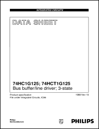 74HC1G125GW datasheet: Bus buffer/line drivers; 3-state 74HC1G125GW