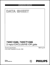 74HC1G86GW datasheet: 2-input EXCLUSIVE_OR gate 74HC1G86GW