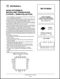 MC74F3893AFN datasheet: Quad futurebus backplane transceiver(3-state+open collector) MC74F3893AFN