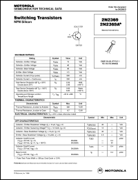 2N2369A datasheet: NPN silicon switching transistor 2N2369A