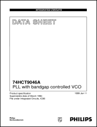 74HCT9046APW datasheet: PLL with bandgap controlled VCO 74HCT9046APW