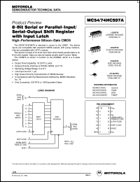 MC74HC597ADT datasheet: 8-bit serial or parallel-input/serial-output shift register with input latch MC74HC597ADT