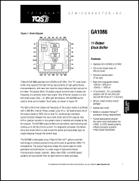 GA1086MC1000 datasheet: 11-output clock buffer GA1086MC1000