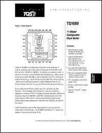 TQ1089MC500 datasheet: 11-output configurable clock buffer TQ1089MC500