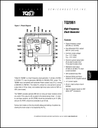 TQ2061MC datasheet: High-frequency clock generator TQ2061MC