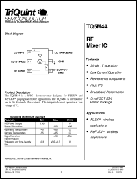 TQ5M44 datasheet: RF mixer IC TQ5M44