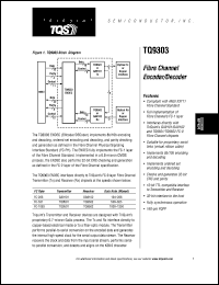 TQ9303 datasheet: Fibre channel encoder/decoder TQ9303