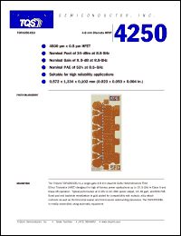 TGF4250-EEU datasheet: 4.8 mm discrete HFET TGF4250-EEU