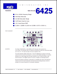 TGL6425-SCC datasheet: Digital attenuator TGL6425-SCC
