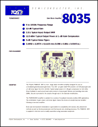 TGA8035-SCC datasheet: Gain block amplifier TGA8035-SCC