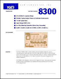 TGA8300-SCC datasheet: Gain block amplifier TGA8300-SCC