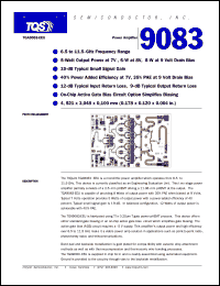 TGA9083-EEU datasheet: Power amplifier TGA9083-EEU