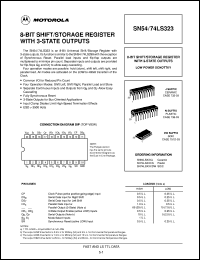 SN74LS323DW datasheet: 8-bit shift register with 3-state outputs SN74LS323DW