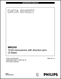 MB2245BB datasheet: 16-bit transceivers with direction pins (3-State) MB2245BB