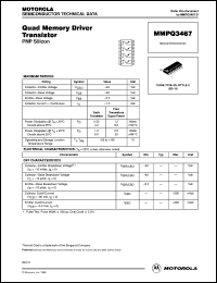 MMPQ3467 datasheet: Quad memory driver transistor MMPQ3467