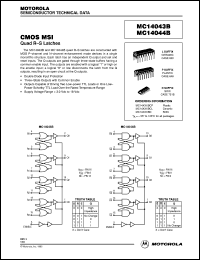 MC14044BCL datasheet: CMOS MSI MC14044BCL