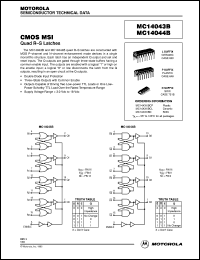 MC14044BD datasheet: CMOS MSI MC14044BD