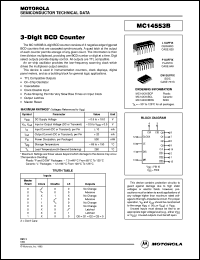 MC14553BCL datasheet: 3-digit BCD counter MC14553BCL