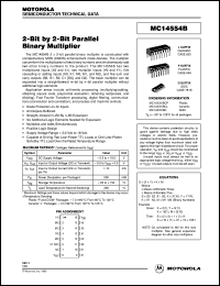 MC14554BD datasheet: 2-bit by 2-bit parallel binary multiplexer MC14554BD