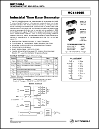 MC14566BCL datasheet: Industrial time base generator MC14566BCL
