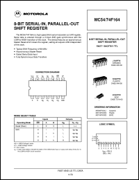 MC74F164AD datasheet: 8-bit serial-in,parallel-out shift register MC74F164AD